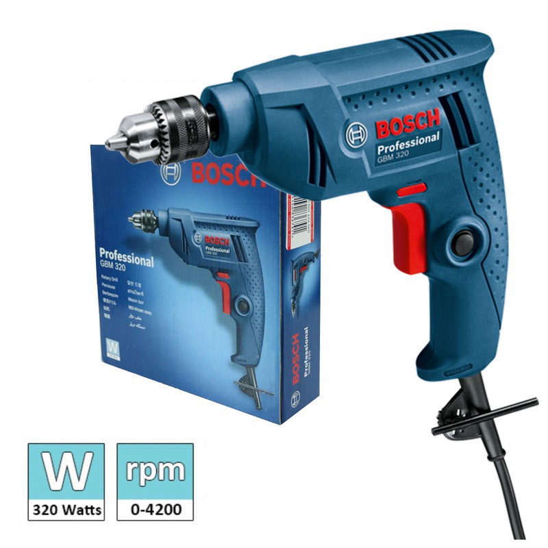 Máy khoan sắt Bosch GBM 320 - Hàng chính hãng