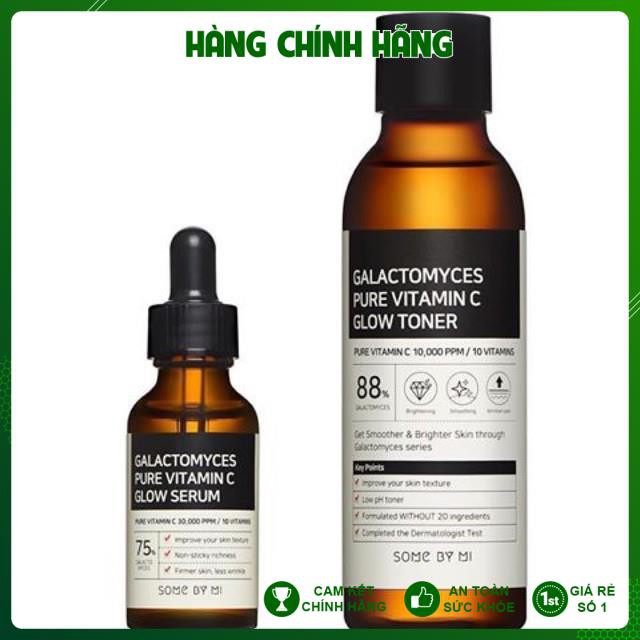 Nước Cân Bằng/Tinh Chất Dưỡng Trắng Nuôi Dưỡng Làn Da Sáng Mịn Từ Bên Trong SOME BY MI GALACTOMYCES PURE VITAMIN C Glow