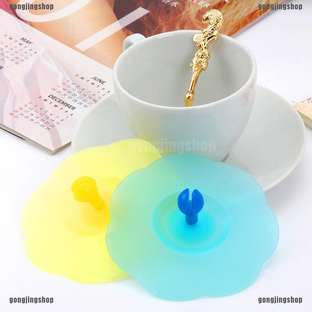 Nắp đậy ly uống nước thiết kế đáng yêu bằng silicone