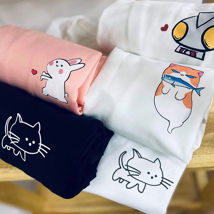 [Hàng Xịn, Gía Tốt] Áo Phông Thun Nữ Tay Ngắn Icon Họa Tiết Pika Chu Dễ Thương - Unisex - Cotton - Mã AT024