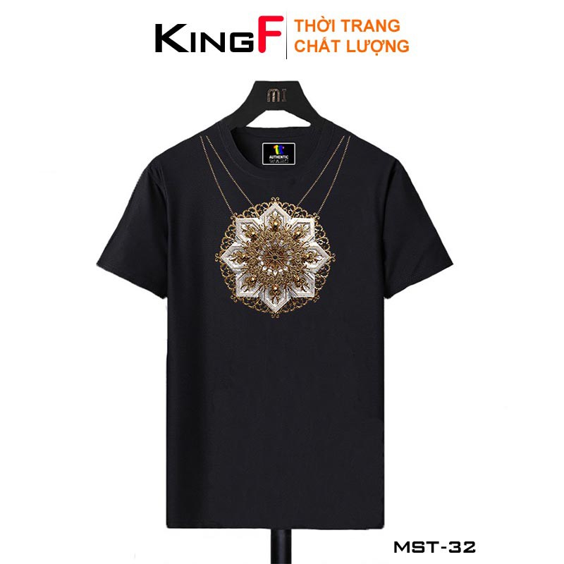 Áo thun in hình FORM VỪA TAY NGẮN KingF áo phông nam nữ Vòng tròn huyền bí - COTTON 100% - In decal