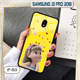 Ốp kính in hình cute Samsung Galaxy J3 Pro 2018