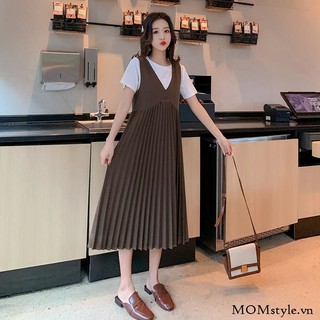 Set Đầm Bầu Thu Đông 2020 Momstyle
