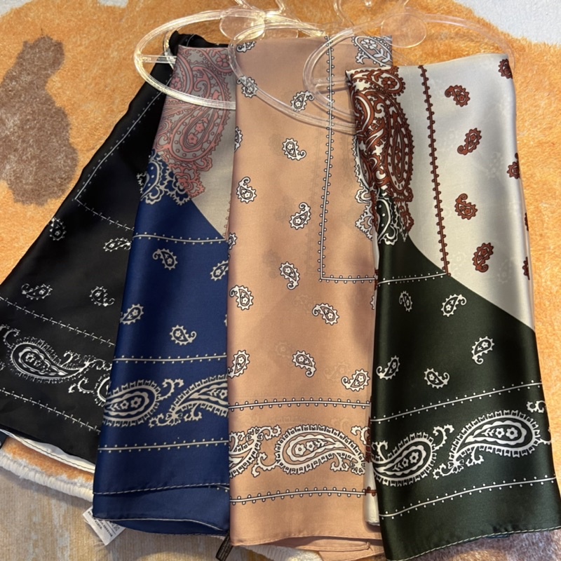 Khăn turban lụa vuông size 70x70cm - Maben