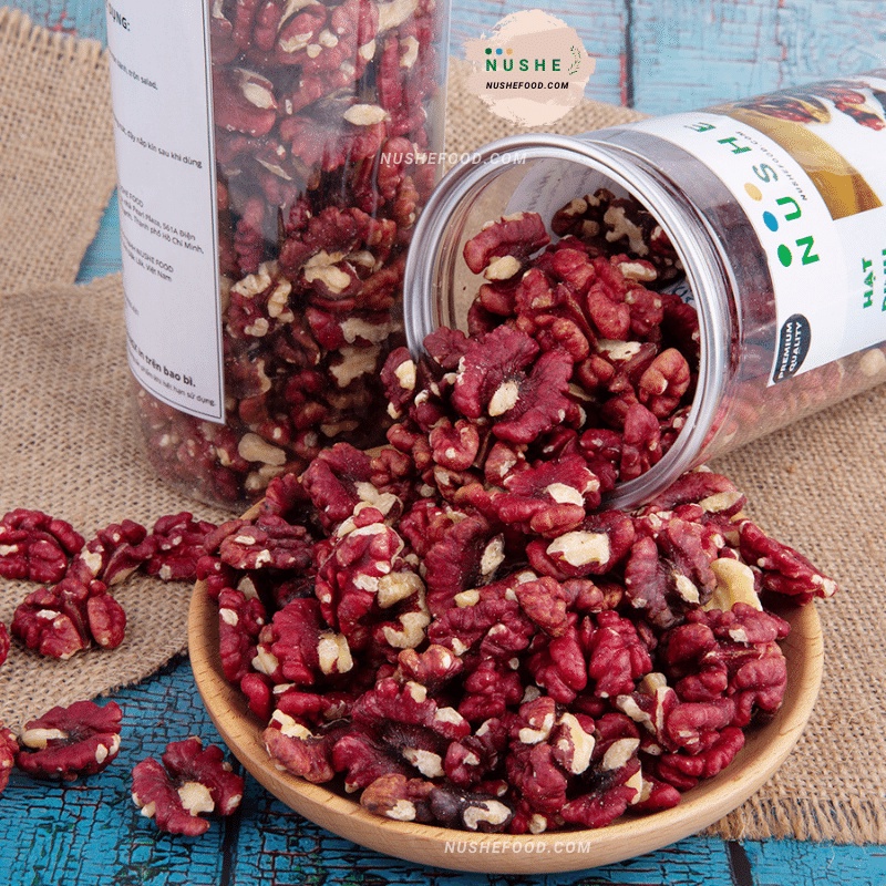 NHÂN HẠT ÓC CHÓ ĐỎ 500gr, NUSHEFOOD, Hàng Nhập Khẩu Cao Cấp, Date Mới Thơm Ngon, Siêu Dinh Dưỡng