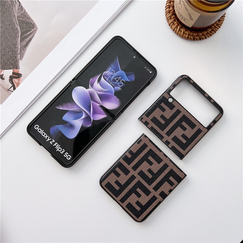 Bao Da Điện Thoại PU Tích Hợp Nhẫn Giữ Và Đế Hít Nam Châm Sang Trọng Cho Samsung Galaxy Z Flip 1 2 3 Samsung Galaxy Z Flip 4