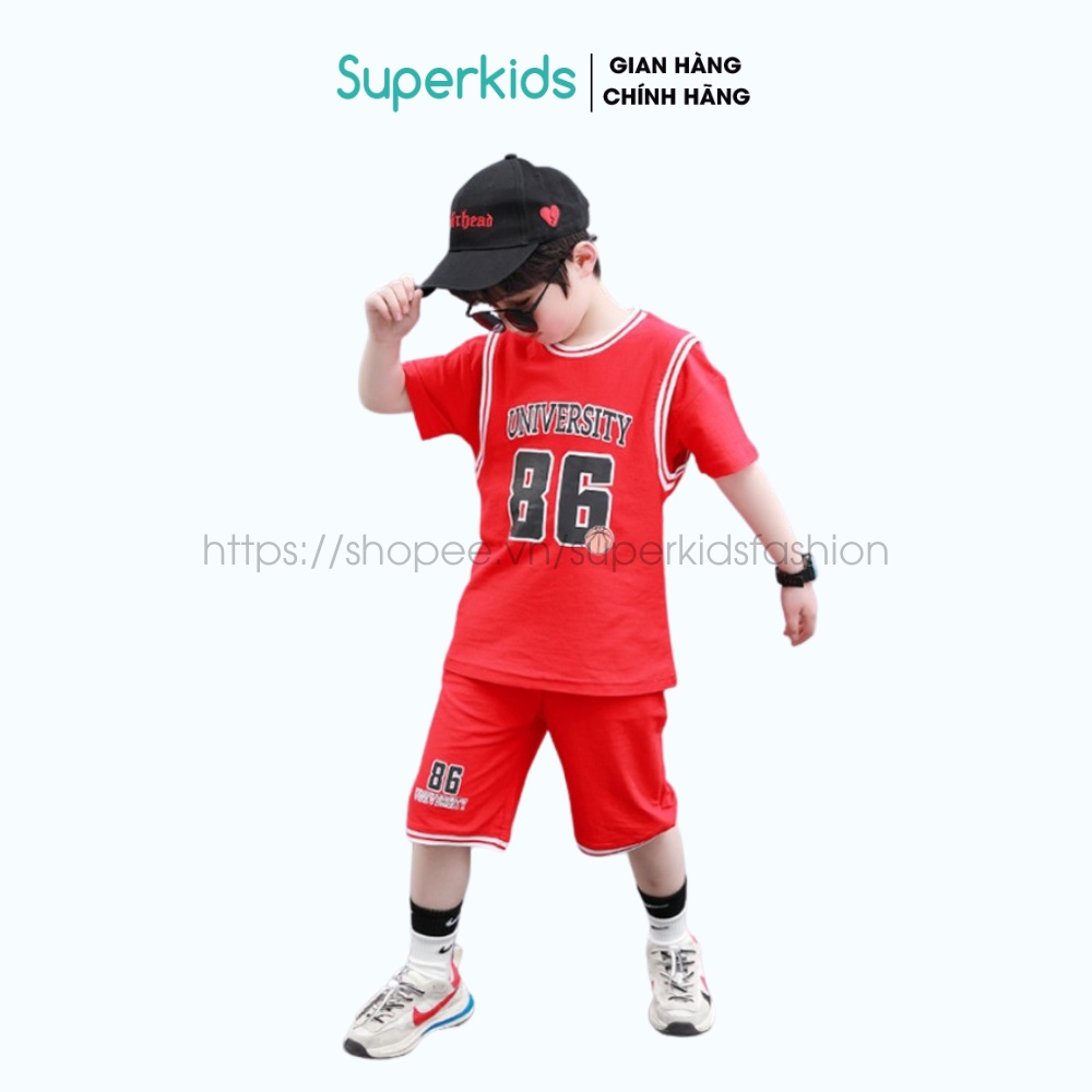 Bộ thể thao SIZE ĐẠI bóng rổ số 86 cho bé 10-40kg QATE821