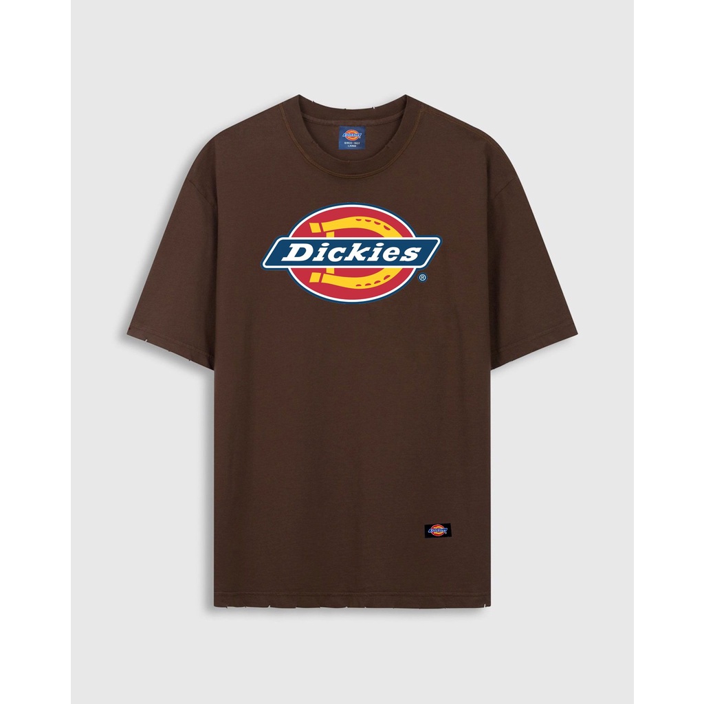 Áo thun Dickies nâu đậm - Teeshirt Dickies Original -  Unisex nam nữ - Cam kết chính hãng.