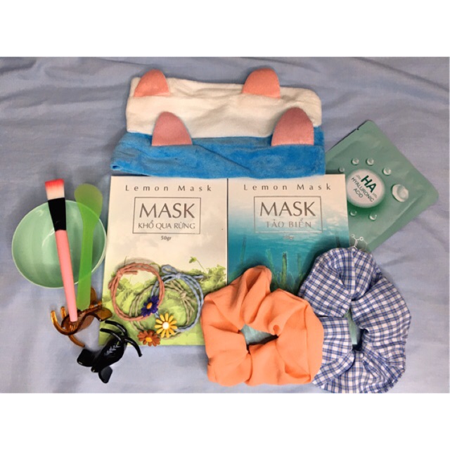 < Mua 1 tặng 4 > Bột Khổ qua rừng và Tảo biển Handmade  ( tặng kèm băng đô, cột tóc, cọ quét và que trộn) | BigBuy360 - bigbuy360.vn