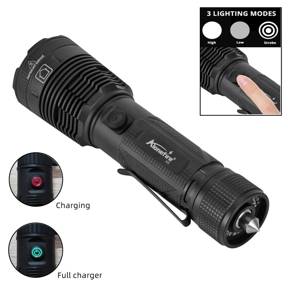 Đèn Pin AloneFire X35 XHP90 Chống Thấm Nước Sử Dụng Ngoài Trời Tiện Lợi