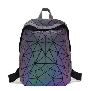 (Sẵn) ✨ Balo laptop unisex họa tiết polygon 3D phản quang thời trang cực chất vừa laptop 15.6inch