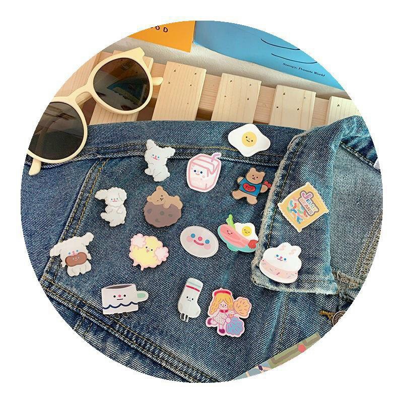 Huy hiệu cài áo, pin cài balo, túi xách xinh xắn- Cartoon Badge Nhật Bản