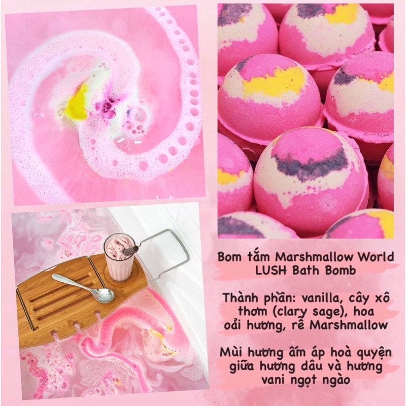 Bom tắm Marshmallow World Bath Bomb - LUSH