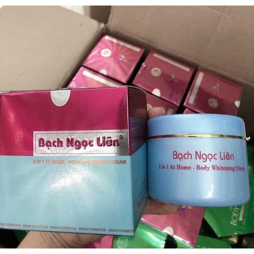 Kem Bạch ngọc Liên Dưỡng trắng da Body - XANH 90gam