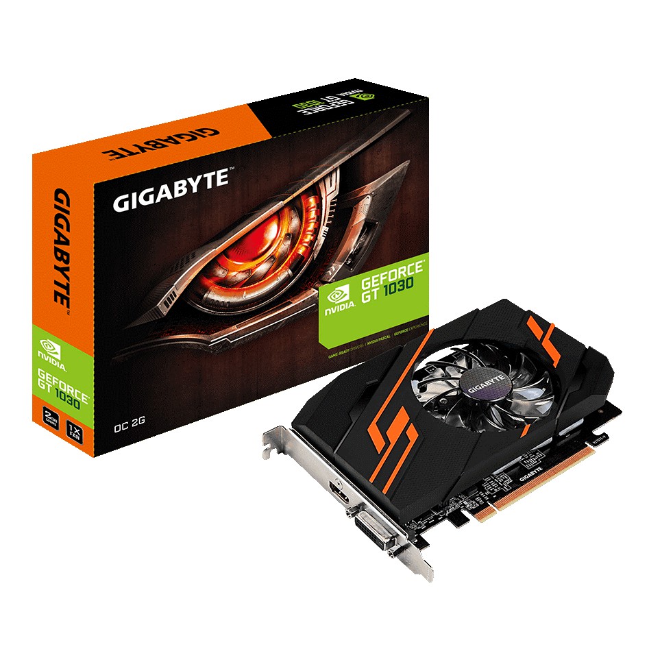 Card màn hình GIGABYTE GeForce GT 1030 2GB GDDR5 OC (GV-N1030OC-2GI)