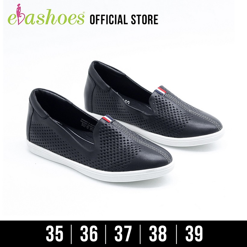 Giày Cao Gót Nữ Slipon Da Tổng Hợp Đế Độn 3Cm Evashoes - EVA01382