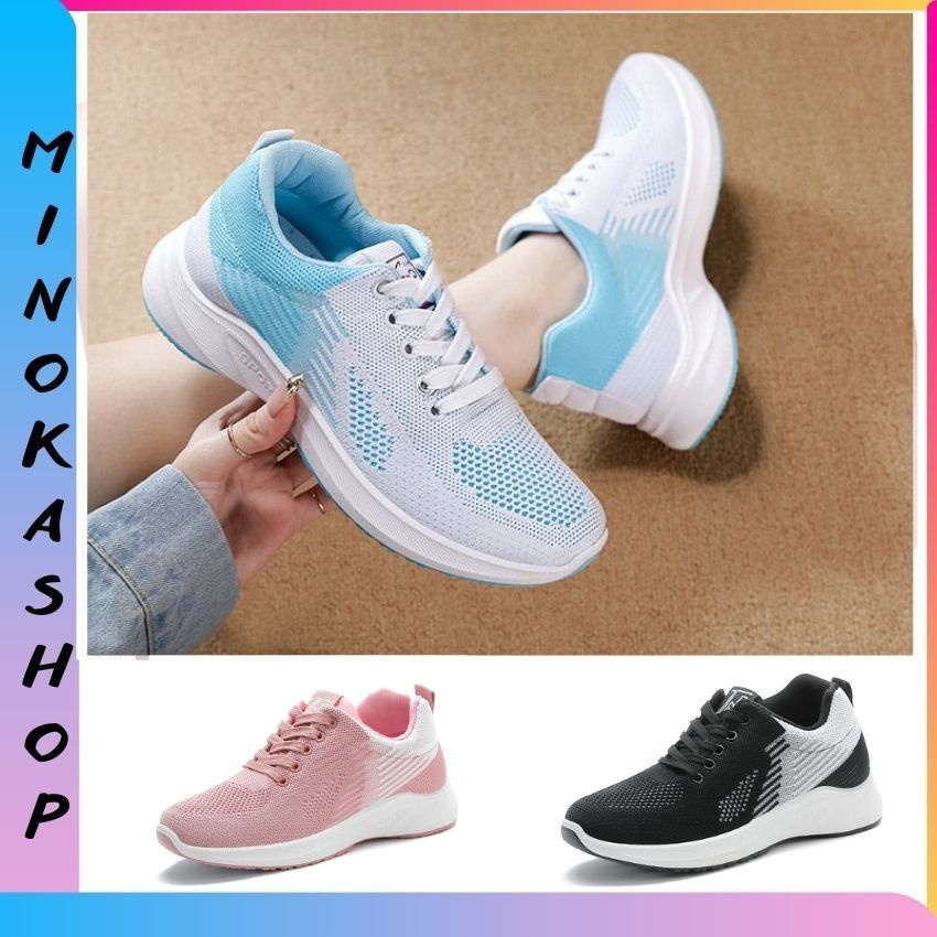 Giày Sneaker Nữ Siêu Nhẹ Thoáng Khí Kiểu Hàn Quốc Dùng Đi Làm,Đi Chơi,Chạy Bộ,Tập Gym GTTN13 MINOKA shop