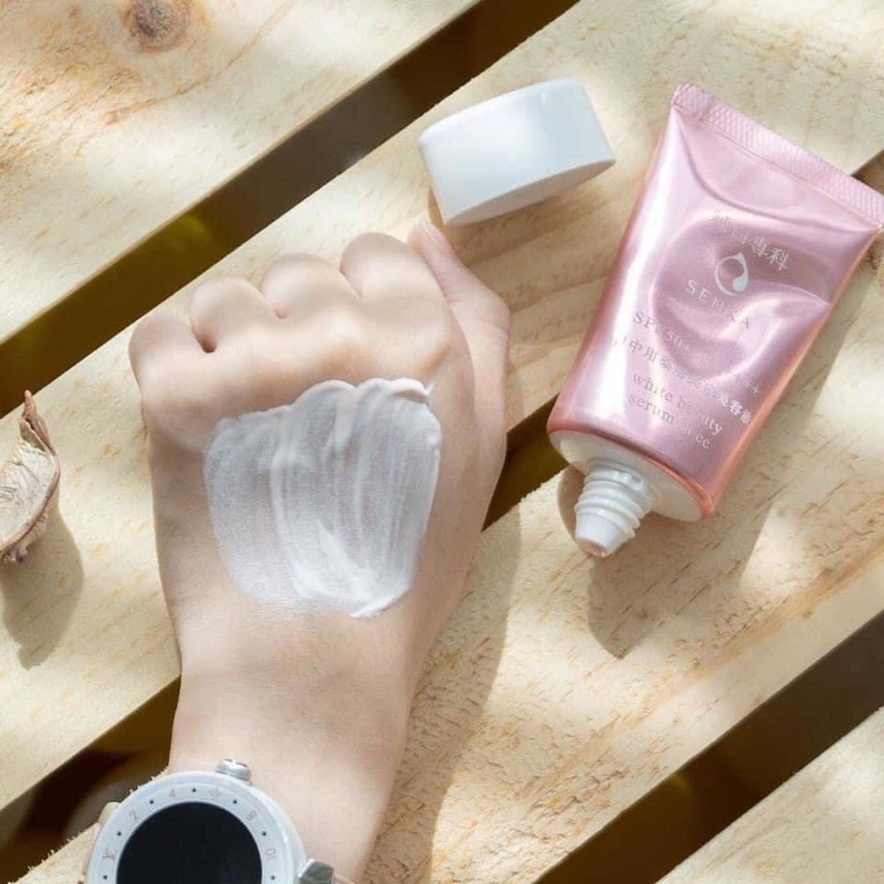 Kem chống nắng Senka Aqua Bright serum in CC 40g