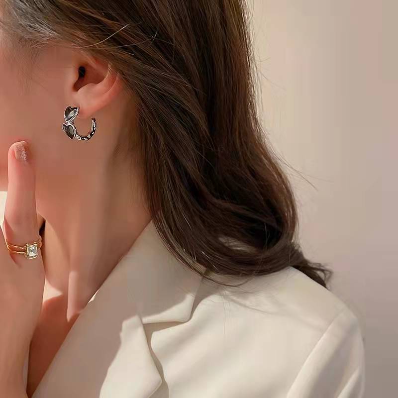 Hoa Tai Kim Bạc Dáng Dài Thời Trang Cho Nữ