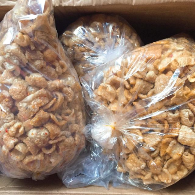 2ký Da heo chiên giòn lắc tỏi ớt thơm ngon giòn rụm ra lò mỗi ngày nha mọi người