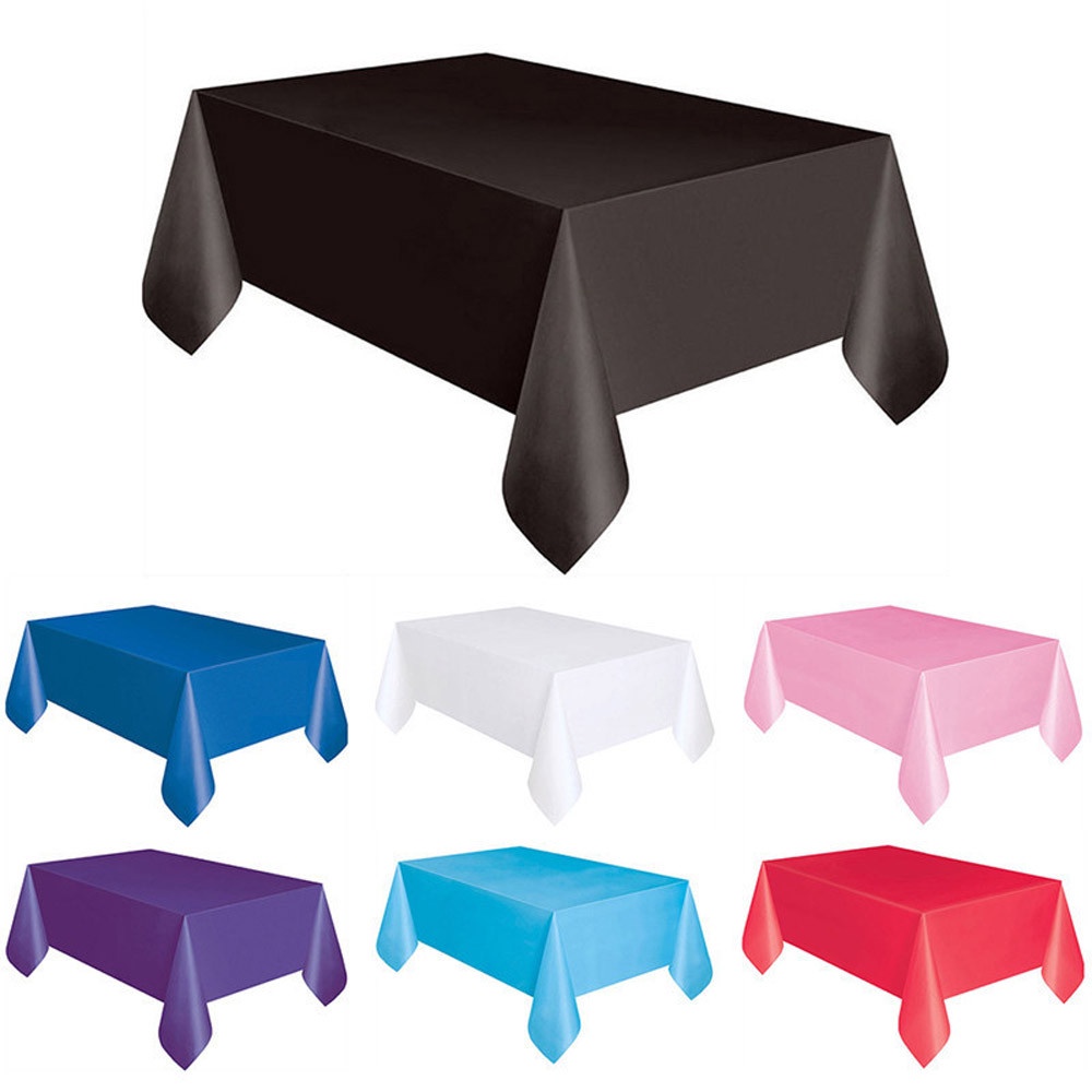 Khăn Trải Bàn Bằng Nhựa PE Bảo Vệ Môi Trường Dùng Một Lần Trang Trí Tiệc 183cm x 137CM