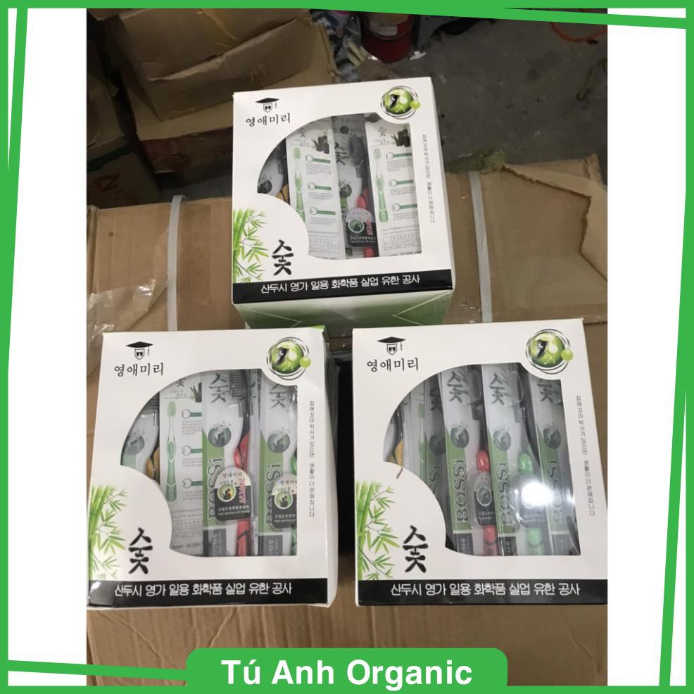 Bàn Chải Đánh Răng Than Tre Hoạt Tính Hàn Quốc BOSSI NO921