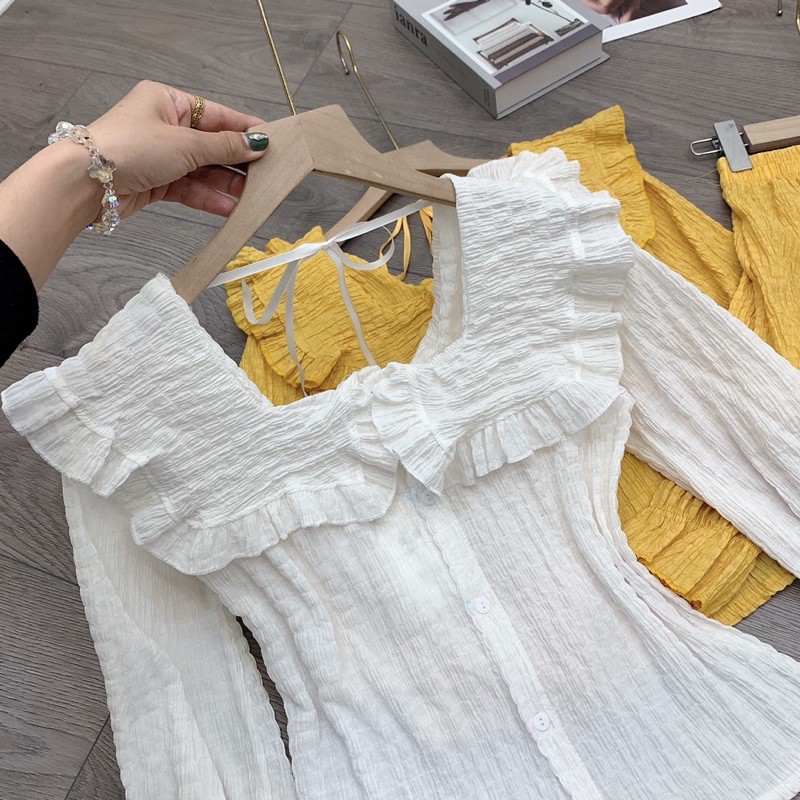 [Rẻ Vô Địch] Siêu phẩm sét bộ bèo sốp hot lăm ạ ra thêm sll Diện sét này dễ mặc dễ mix ti tỉ đồ Chất lụa sốp phồng chuẩn