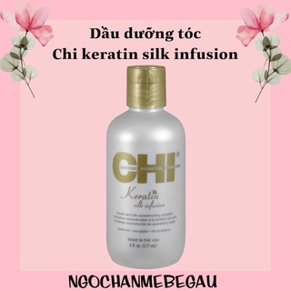 Dầu dưỡng tóc Chi keratin silk infusion chai 177ml