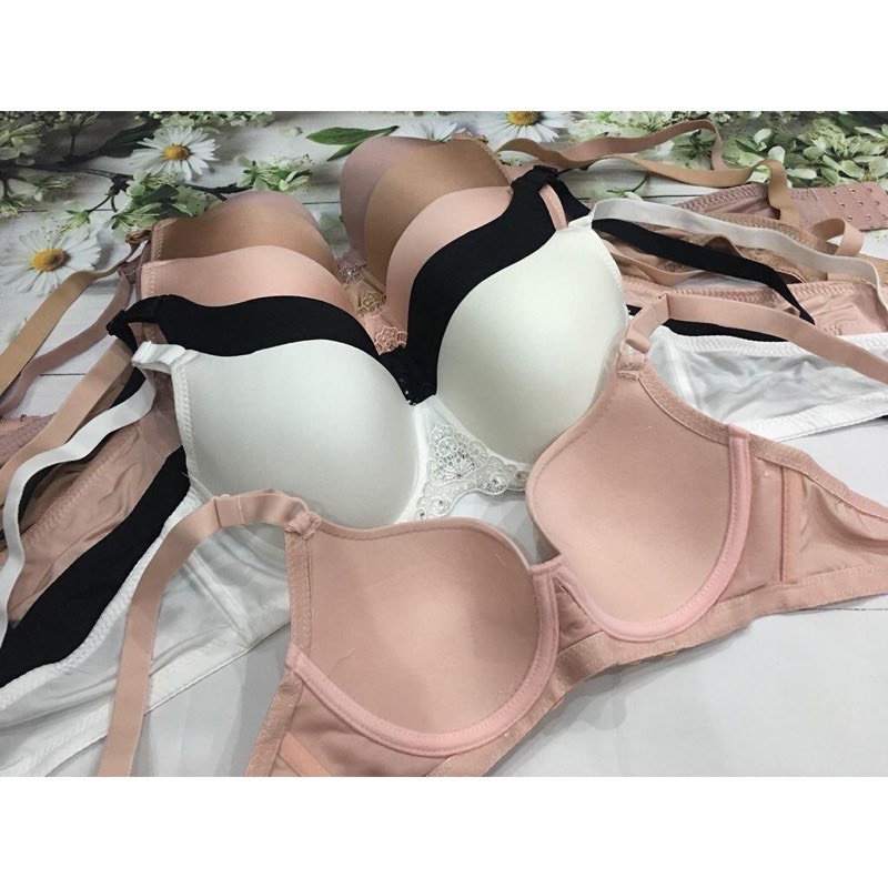 Áo Ngực Ép Mút Mỏng Có Gọng Quả To 311 Trơn Lót Nữ