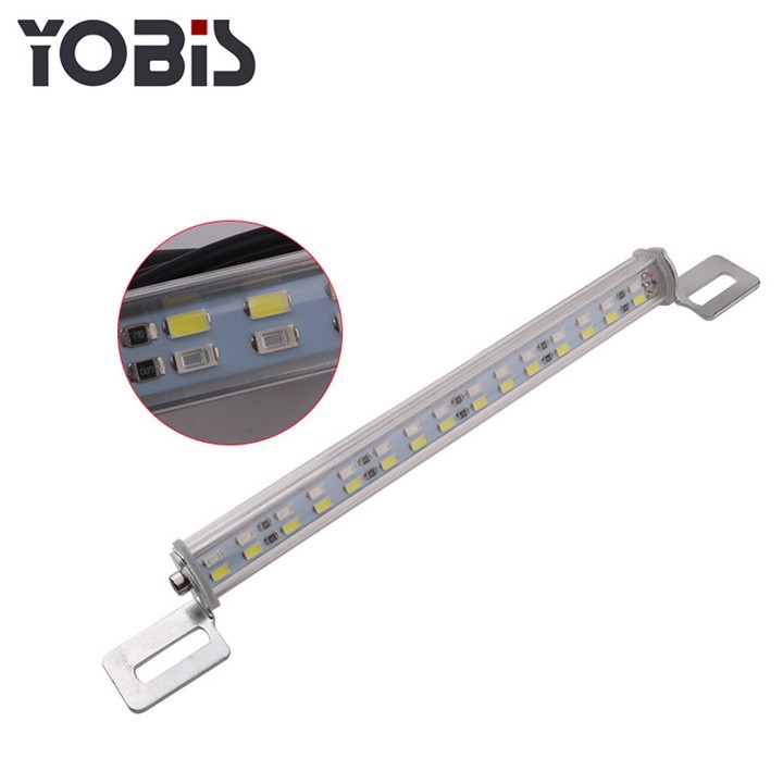 Thanh 30 bóng Led Soi biển số xe oto 30W, Trắng đỏ