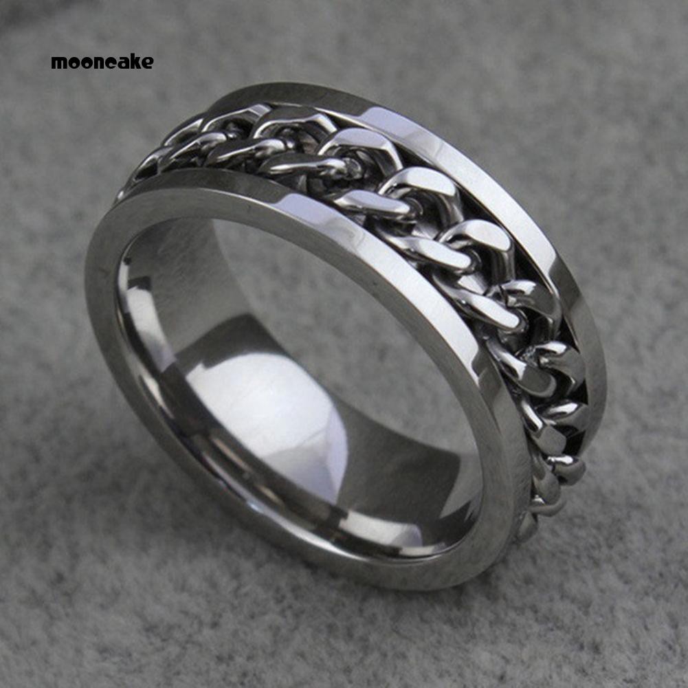 Nhẫn dạng dây xích độc đáo cho nam và nữ