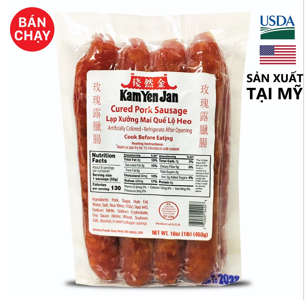 Lạp Xưởng Mai Quế Lộ Kam Yen Jan - NHẬP USA
