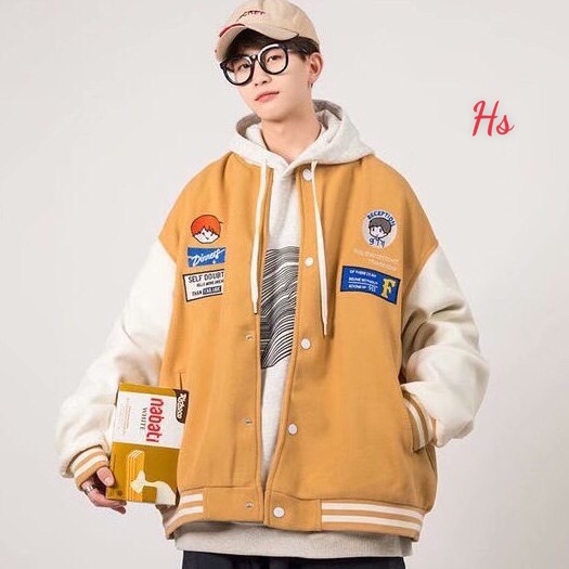 [Có Ảnh Và Video Thật] Áo Bomber Logo Cậu Bé Reception Chất Nỉ Ngoại 1960s Store Mã 627 | BigBuy360 - bigbuy360.vn