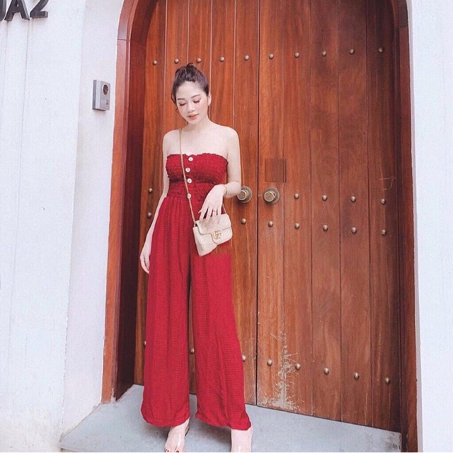 Bay ống nhúng thun vải caro lụa
