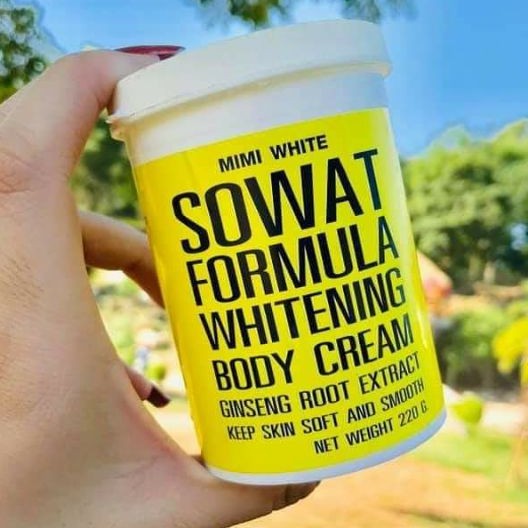 Kem Dưỡng Trắng Siêu Tốc, Trị Đốm Nâu, Dưỡng Da Trắng Mịn & Trẻ Hóa Mimi White SOWAT Formula Tinh Chất Nhân Sâm 220g