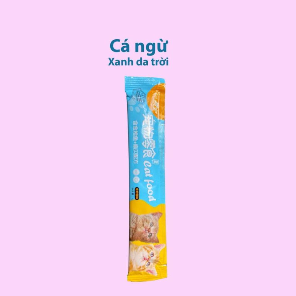 STHA- (Lẻ 1) Pate Thanh Cat food &amp; Ciao dạng Gel cho thức ăn dạng ướt cho mèo đồ ăn vặt mèo snack súp thưởng