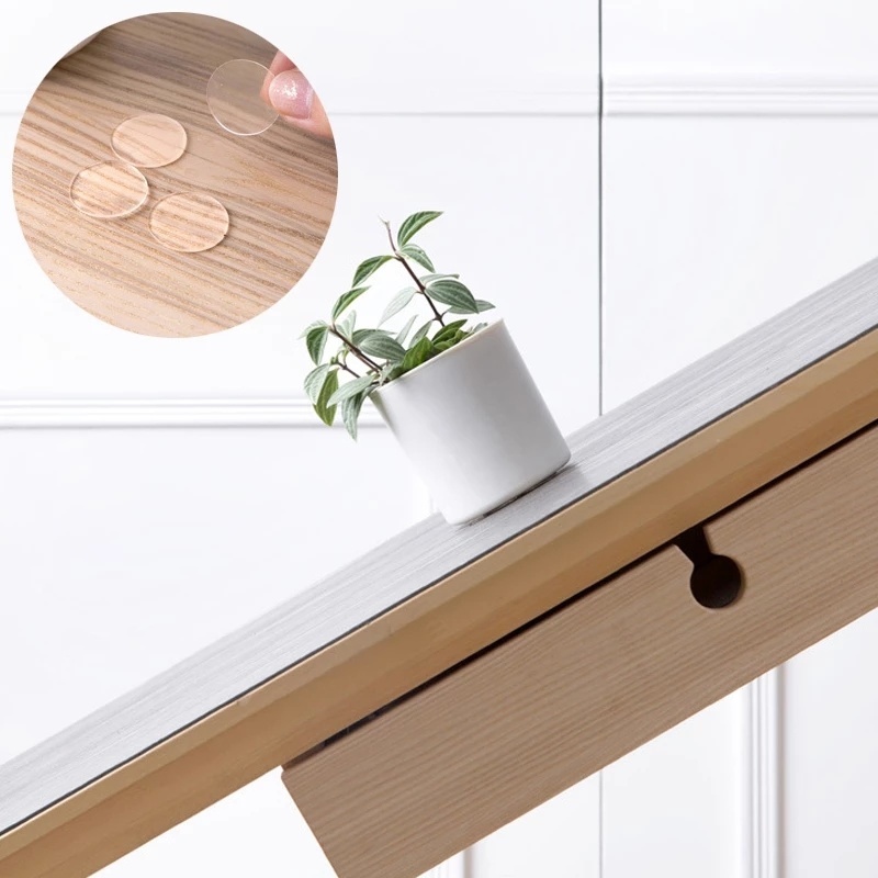 Set 50 Băng Keo Hai Mặt Hình Tròn Không Để Lại Dấu Vết Chống Thấm Nước