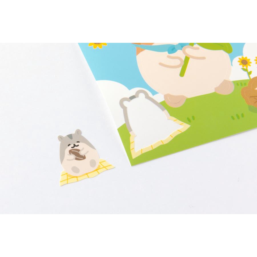 Set 3 Sticker ARTBOX Hàn Quốc Hình Chuột Hamster Đáng Yêu