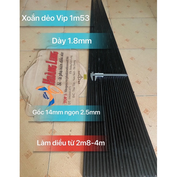 Nan cacbon 1m53 làm diều 3m