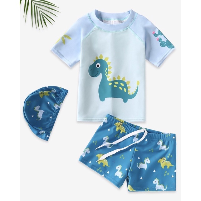 Bộ bơi cao cấp cho bé trai kèm nón.