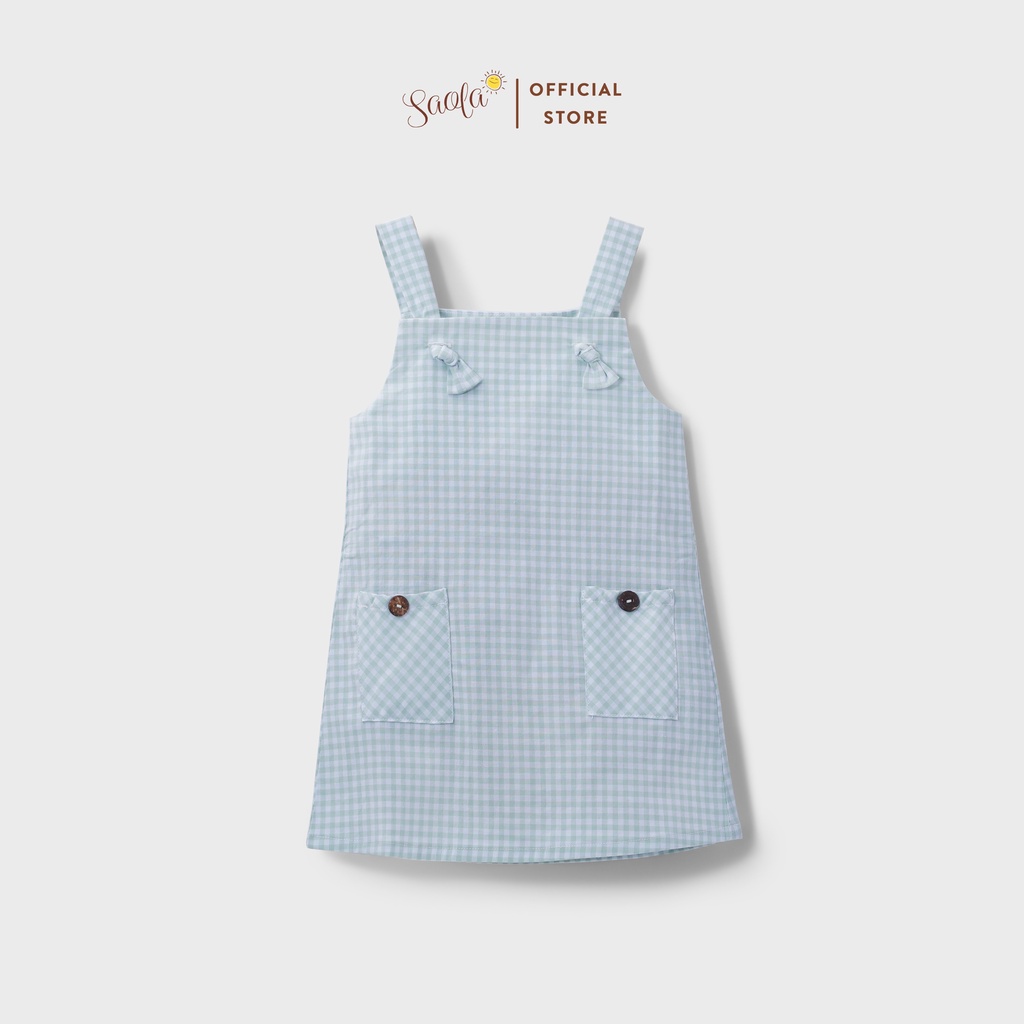 Đầm Bé Gái/Váy Bé Gái Chữ A Họa Tiết Xinh Xắn Mịn Mát Dễ Thương - SAOLA KIDS CLOTHING