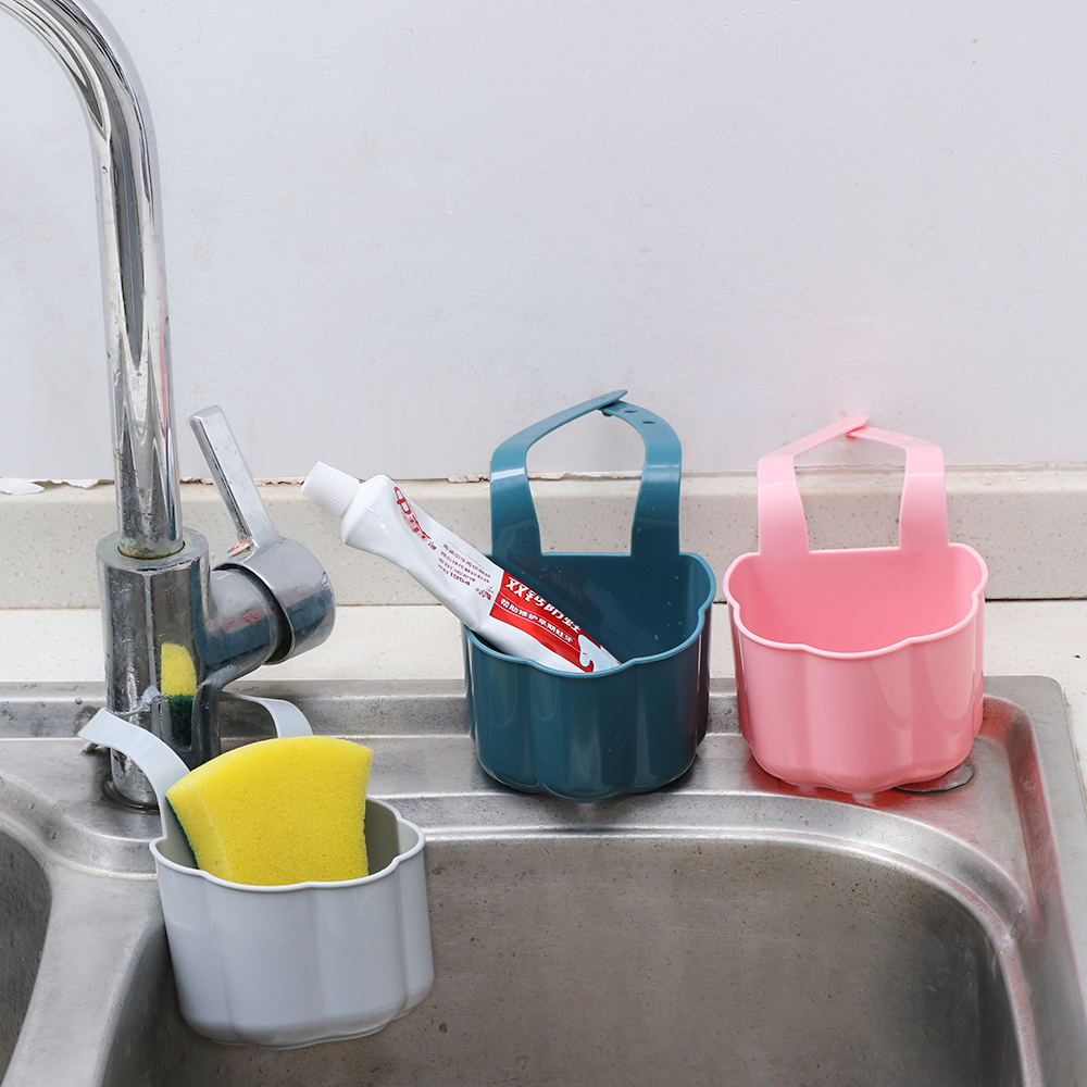 Giỏ Đựng Miếng Rửa Chén/ Xà Phòng Gắn Vòi Nước Bồn Rửa Nhà Bếp/ Nhà Tắm Chất Lượng Cao Tiện Dụng