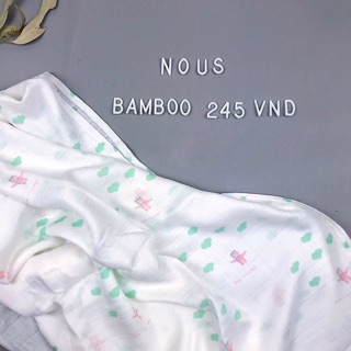 Nous - khăn sợi tre bamboo 6 màu