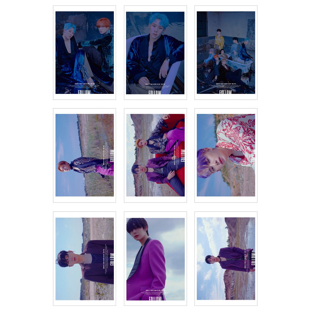 Lomo Card Ảnh MONSTA X - FOLLOW : FIND YOU ( 45 ảnh)