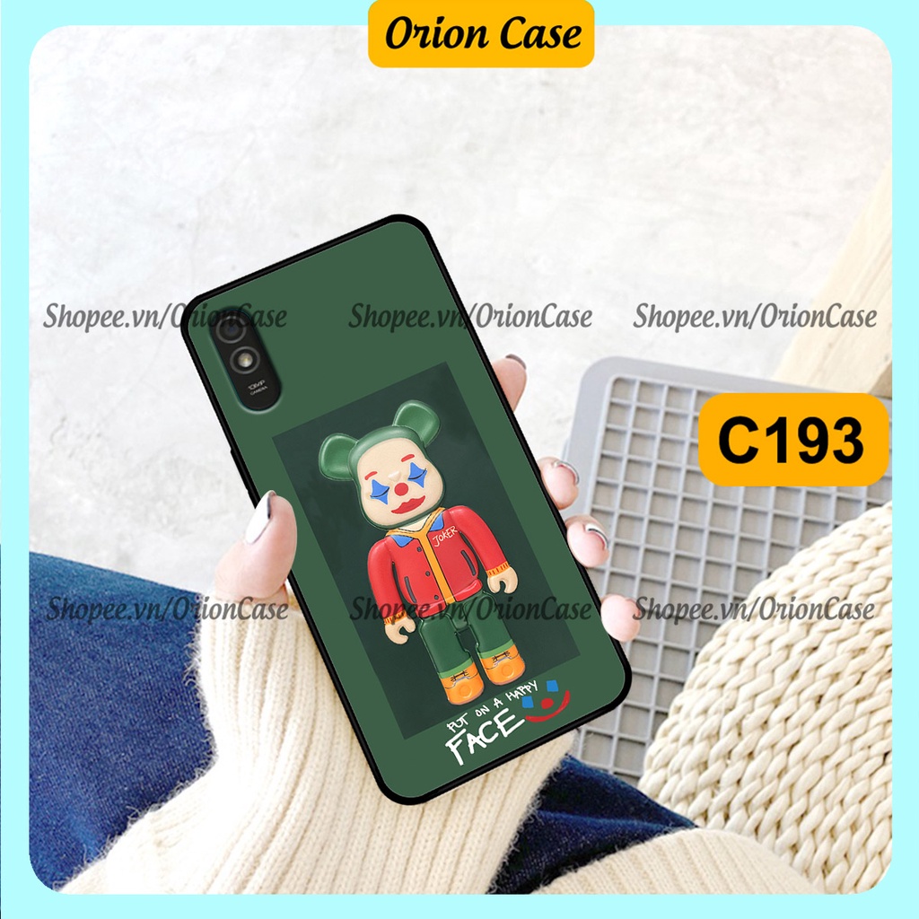 Ốp lưng Xiaomi Redmi 9A in hình bearbrick 3D thời trang, cá tính. ốp chống sốc, bền đẹp