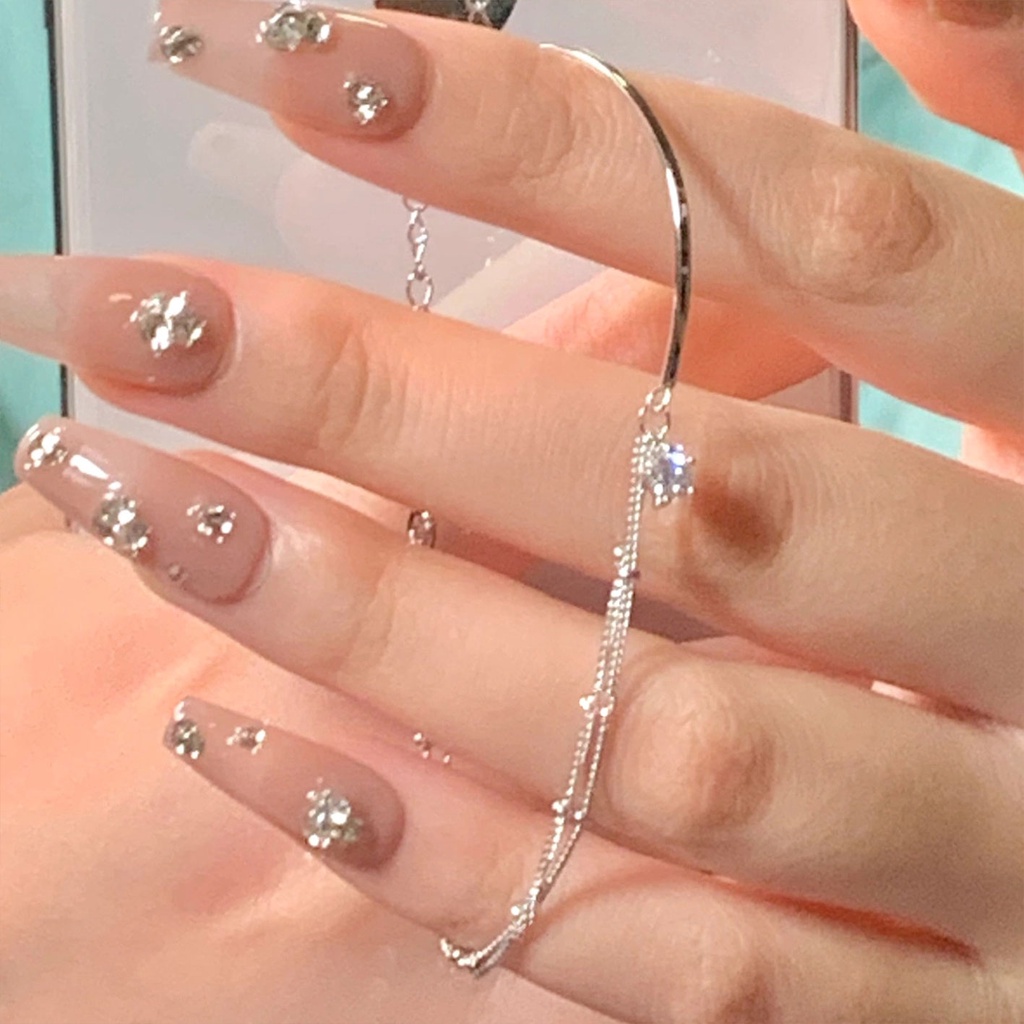 Vòng Tay Nửa Vòng Tay Hai Lớp Phong Cách Hàn Quốc Đơn Giản Sang Trọng Dễ Phối Đồ