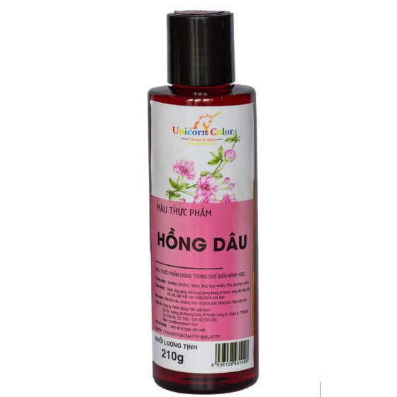 Màu thực phẩm siro Unicorn- HỒNG DÂU