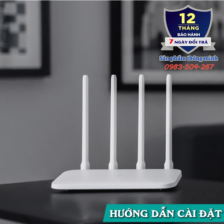 Bộ phát Wifi Kích sóng Repeater Router Xiaomi Gen 4C - R4CM