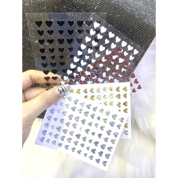 Hình dán Sticker Trái Tim.Có ảnh thật làm mẫu