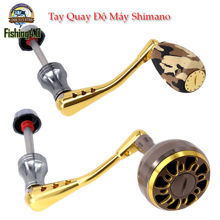 Tay Quay Độ Máy Câu Shimano - Cốt Vuông 4 cạnh